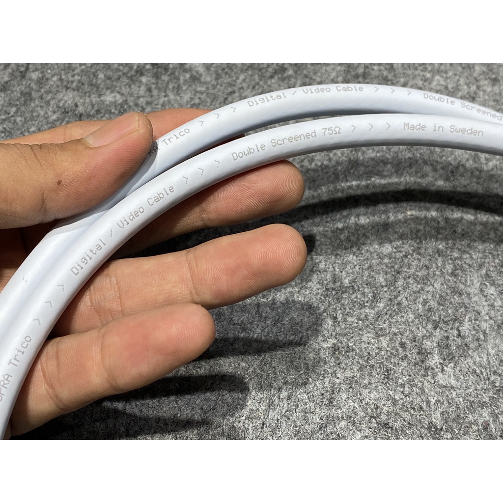 Dây Coxial Supra thụy điển dài 1m cho ae chơi DAC