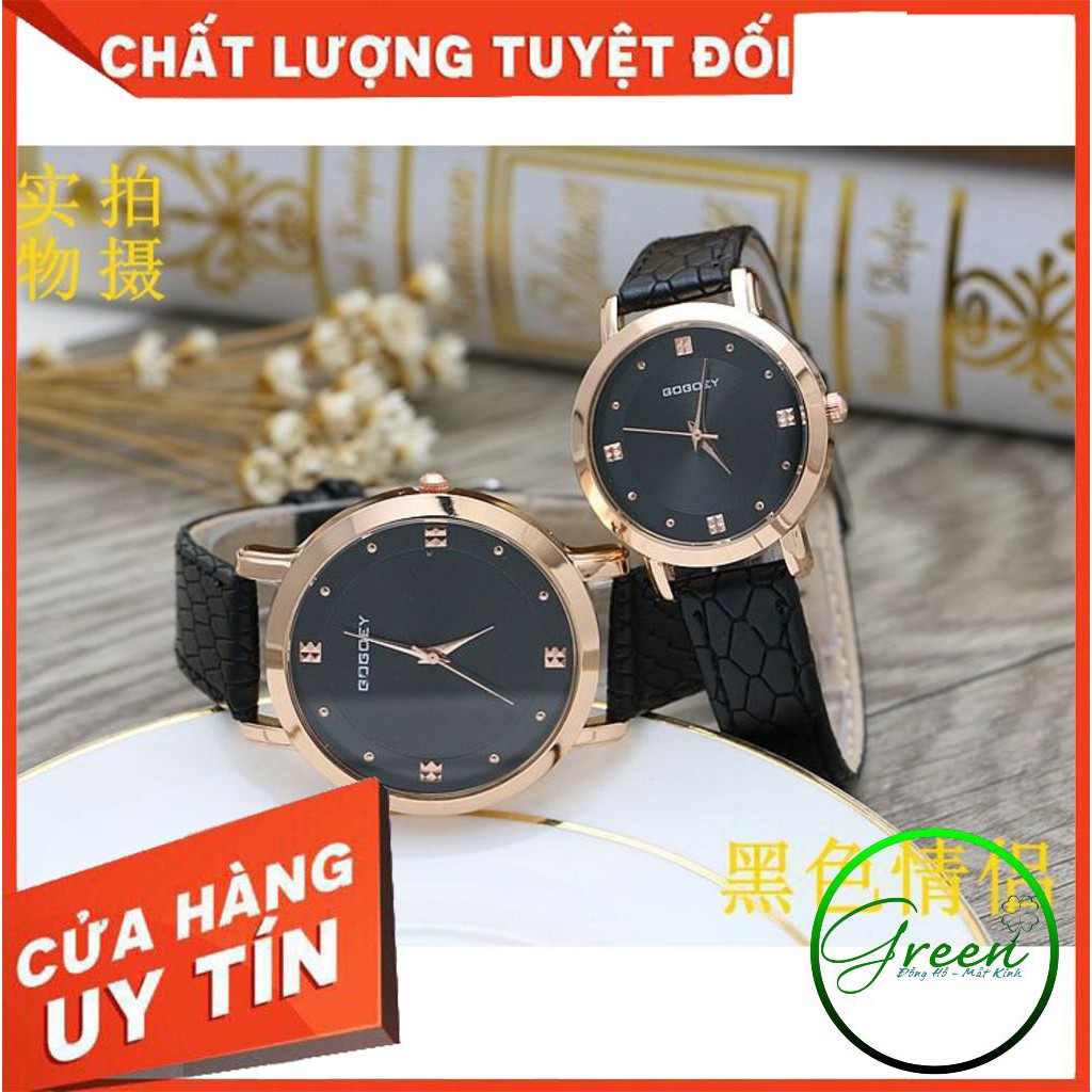 OTIS SHOP [GIÁ GÓC]  Đồng hồ nữ Gogoey Korea G5 cặp dây da mặt không số hiện đại trẻ trung AH465