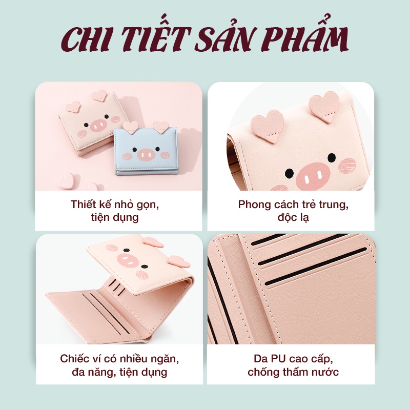 Ví nữ ngắn mini cầm tay chính hãng TAILIAN thời trang đựng tiền da cao cấp cực đẹp nhiều ngăn tiện dụng giá rẻ TM03