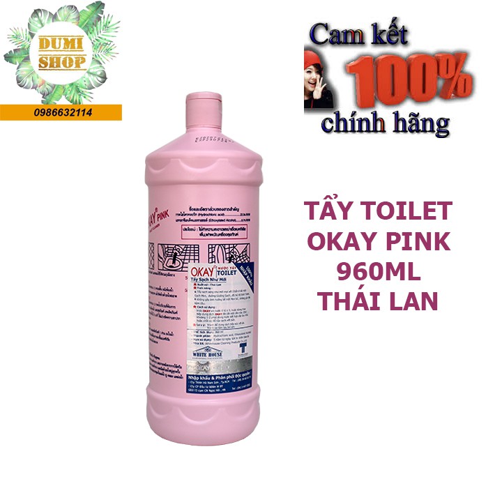 Nước tẩy Toilet Okay Pink 960ml Thái Lan