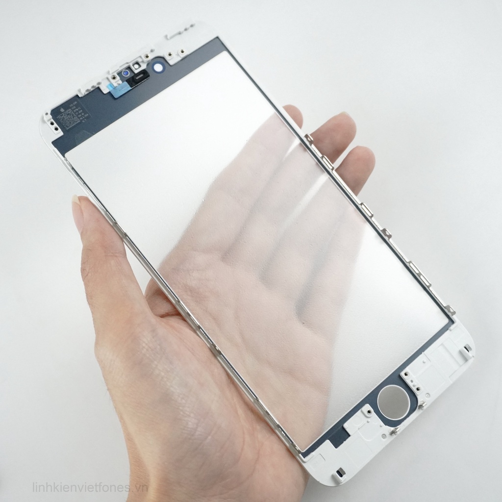 Mặt kính Liền Ron Ép Kính iP6 Plus (Trắng/ Đen)