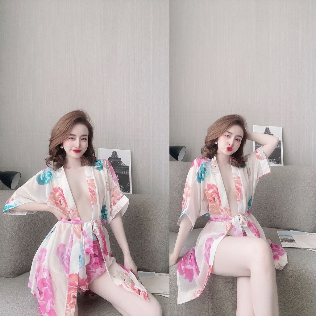 Váy ngủ áo choàng ❣️FREE SHIP❣️ Đầm ngủ sexy Lụa Chất Siêu Mát Dáng Siêu Xinh