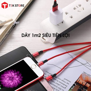[BH 1 Đổi 1] Dây Cáp Sạc 3 Đầu Đa Năng 3 in 1: Micro - Lightning - Type C