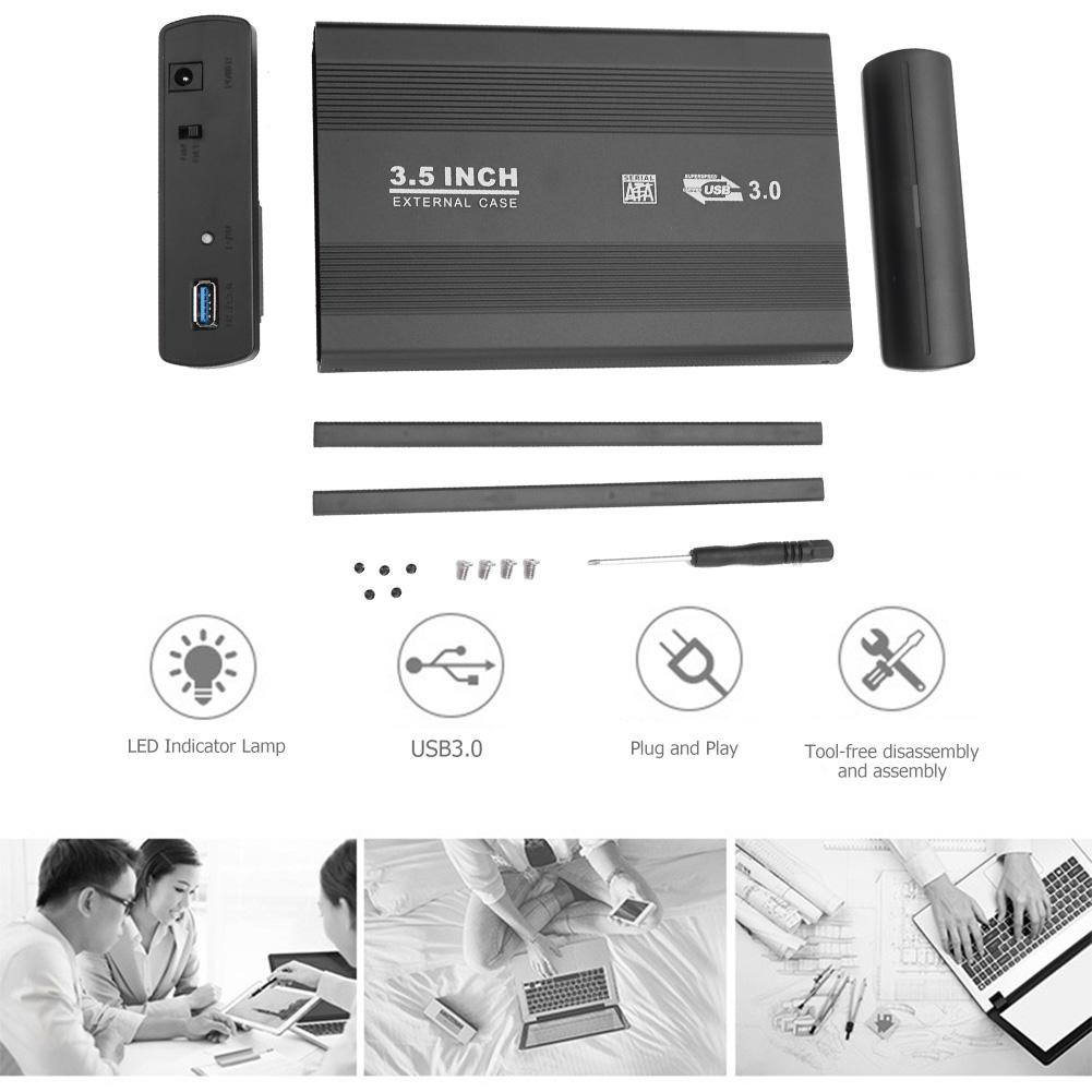 Vỏ Ổ Cứng Ngoài Usb 2.0 3.5 Inch Sata | BigBuy360 - bigbuy360.vn