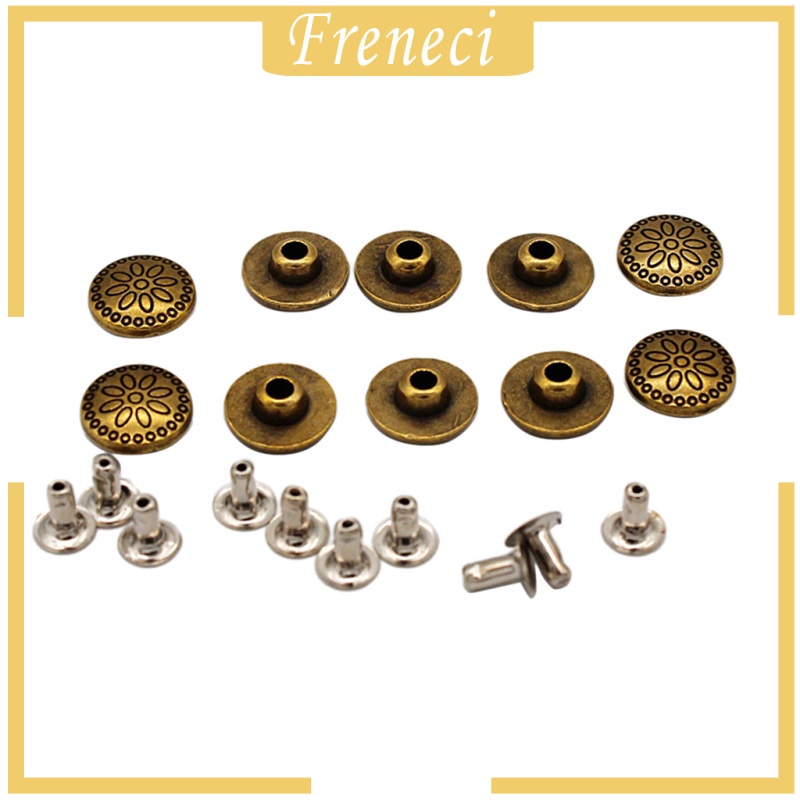 Set 10 đinh tán vòm colcolo 11mm làm đồ da/ giày dép chuyên dụng
