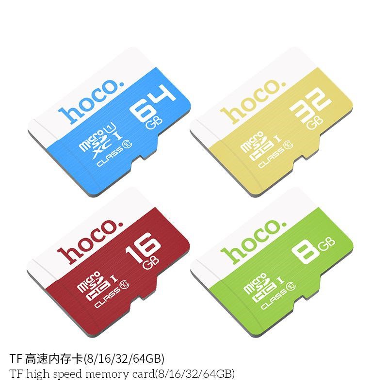 Thẻ nhớ microSDHC Hoco 8GB Class 10 75MB/s (Xanh lá)