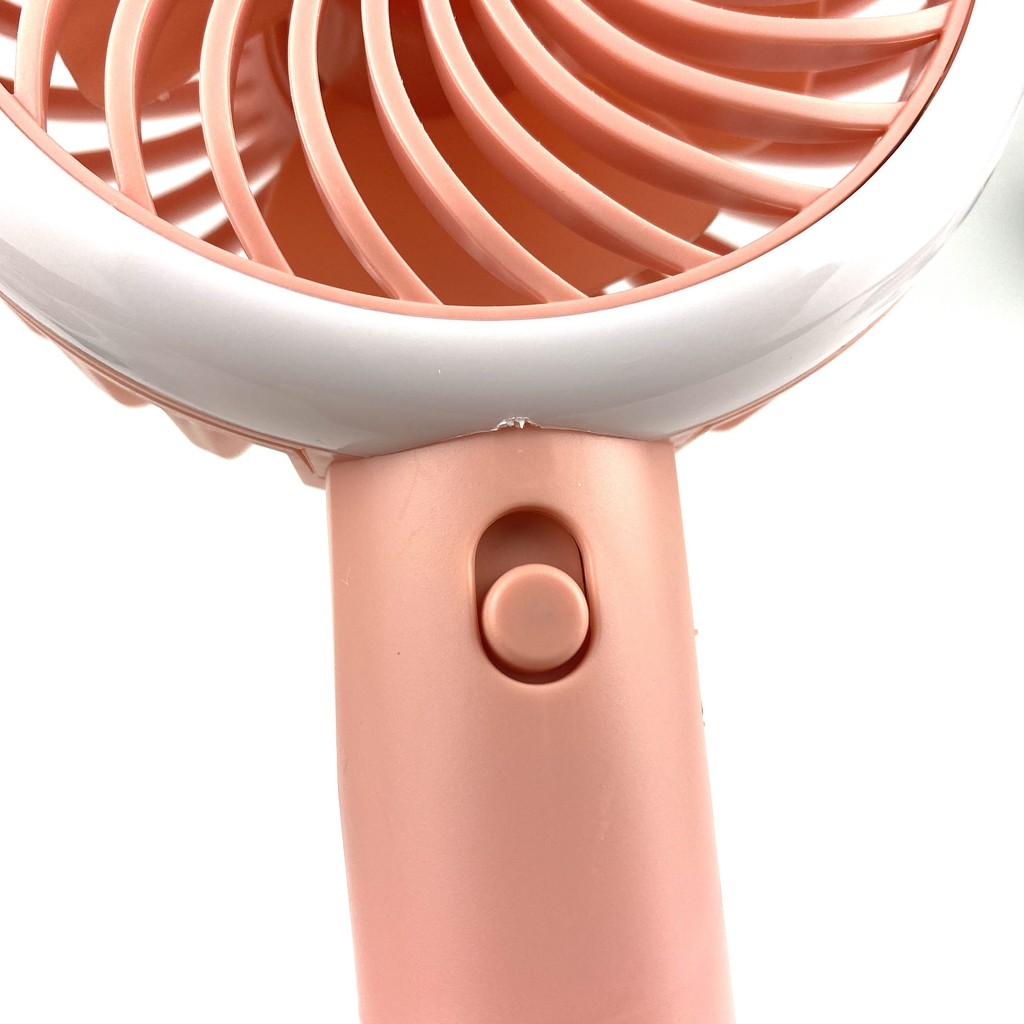 Quạt cầm tay mini để bàn sạc pin tích điện nhỏ gọn có đèn led nhiều tốc độ gió mát hình gấu dễ thương Gutek F670 | BigBuy360 - bigbuy360.vn