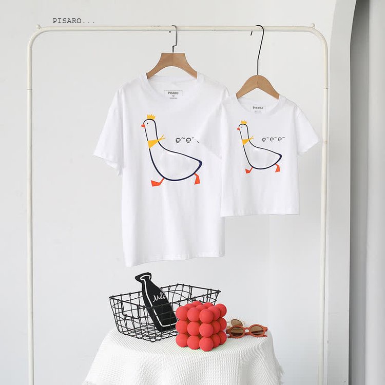 Áo thun cotton gia đình Family Pisaro vải dày dặn thấm hút mồ hôi FML202209T