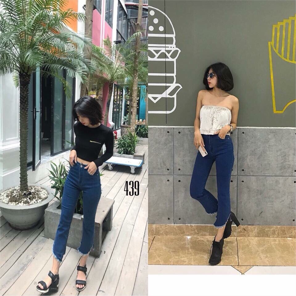 [ẢNH THẬT + VIDEO] Quần Jeans Nữ Co Giãn Cao Cấp OHS439