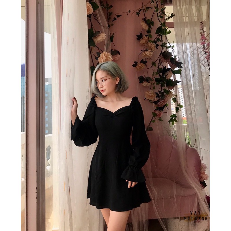 VÁY CHỮ A TAY XOÈ CÔNG CHÚA