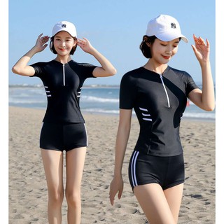 Đồ bơi nữ trẻ trung - 2 màu Đen & Đỏ