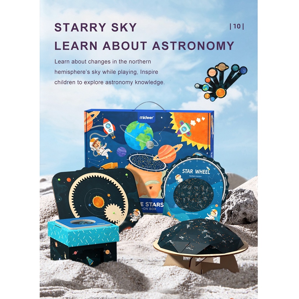 Đồ Chơi Khoa Học STEM - Bộ lắp ráp mô hình Mideer Steam Hands On Box