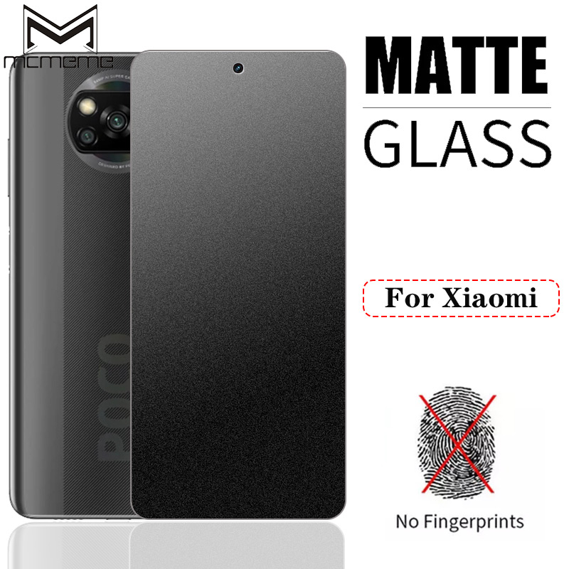 Kính cường lực mờ lì chống vân tay cho Xiaomi POCO X3 NFC F3 GT M3 Pro 5G PocoPhone F1 Mi 11 Lite 9