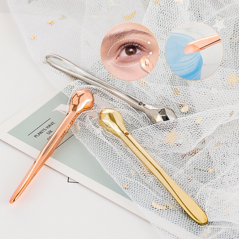 Muỗng bôi kem dưỡng da mắt FOREVERLILY bằng kim loại chăm sóc da tiện dụng