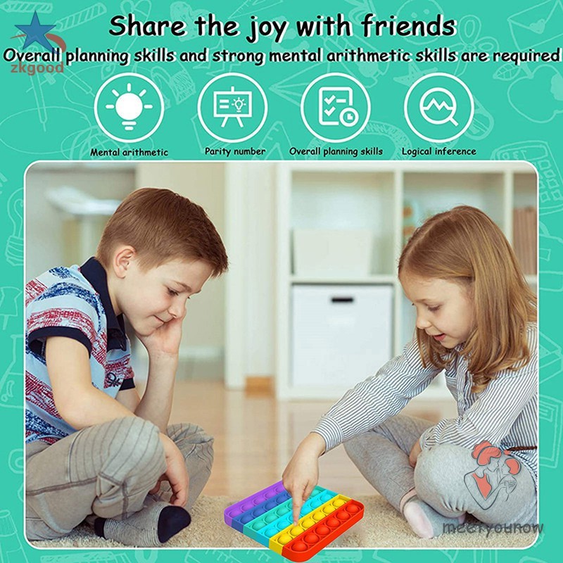 Đồ chơi bóp bong bóng giải tỏa căng thẳng nhiều hình dạng màu sắc cầu vồng cho trẻ em