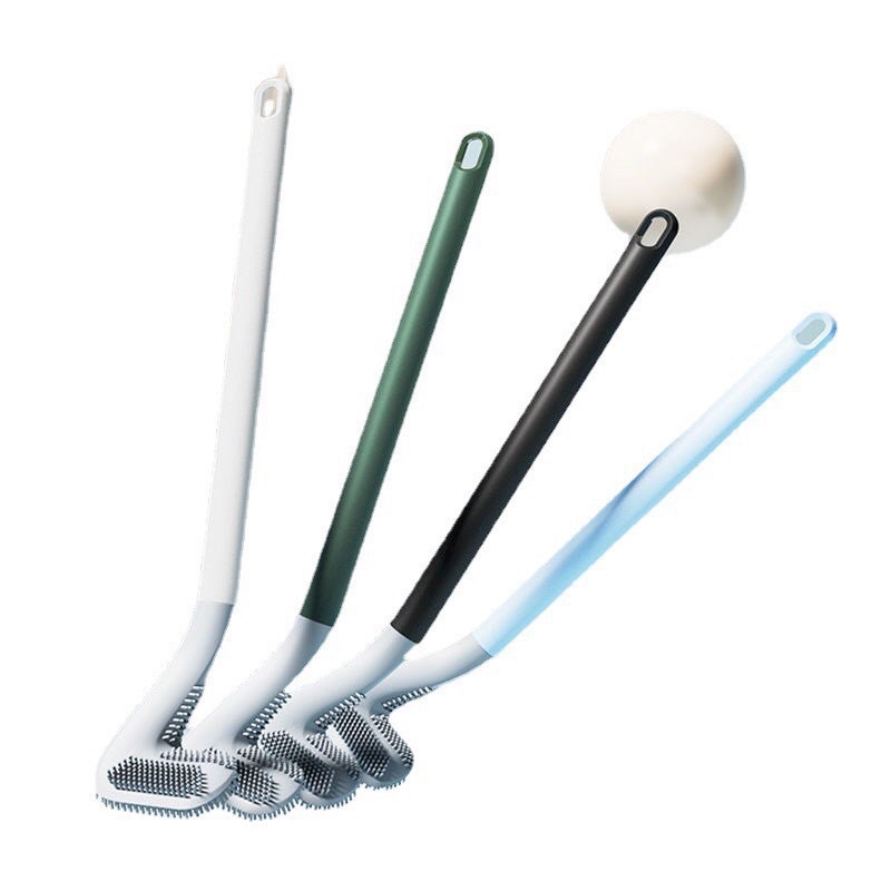 Chổi cọ toilet CHỮ L, Cây Cọ Bồn Cầu Hình Gậy Golf Silicon thông minh silicone, BỀN ĐẸP, TIỆN ÍCH, CỌ NHẸ LÀ SẠCH KHÔNG