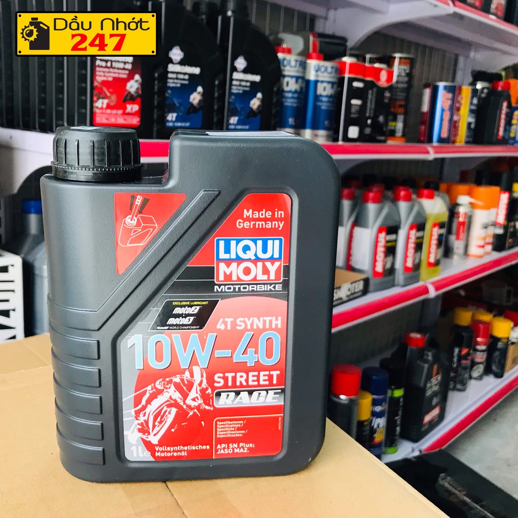 (Mẫu SN PLUS) Dầu nhớt Liqui Moly 10w40 Street Race 1L