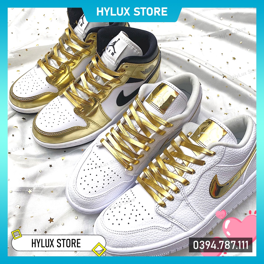 Dây giày Gold , Silver  + Phụ kiện cao cấp cho Air Force 1 , JD1
