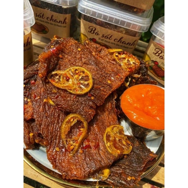 Khô bò sốt chanh 300gr