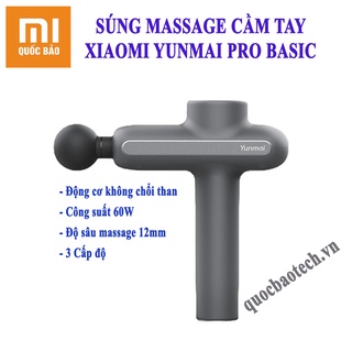 Máy massage cầm tay Xiaomi Yunmai Pro Basic- Dung lượng pin 2600mAh, 4 đầu massage