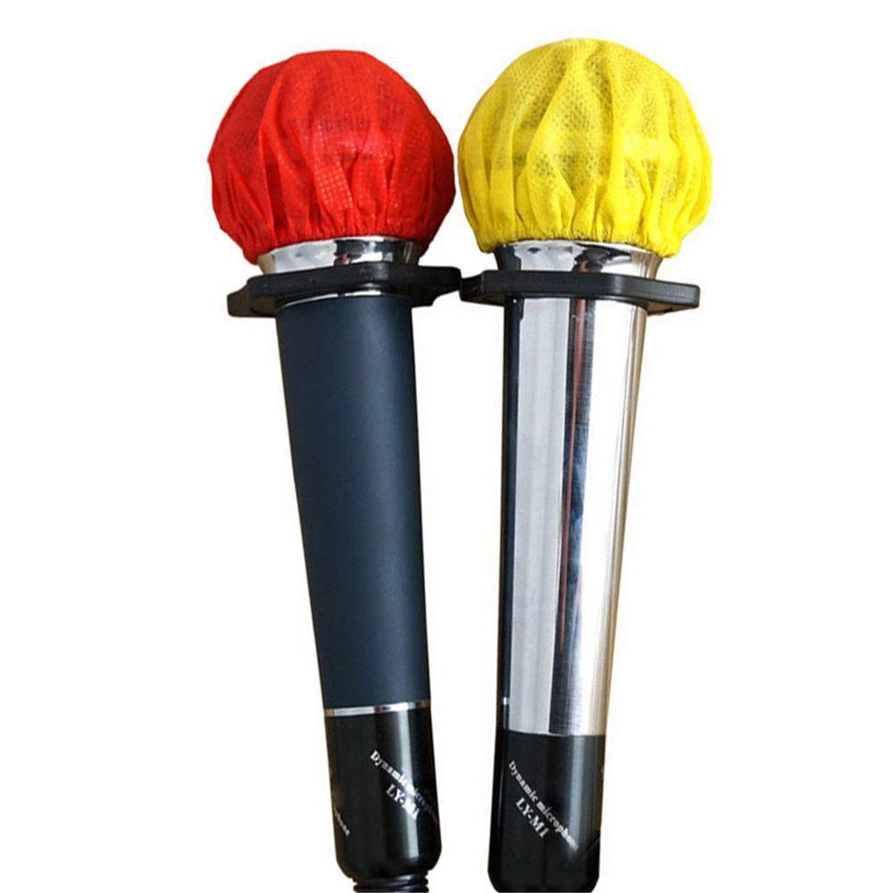 Set 10 / 20 Vỏ Bọc Micro Karaoke Bằng Vải Không Dệt Chống Gió Kháng Khuẩn Dùng Một Lần