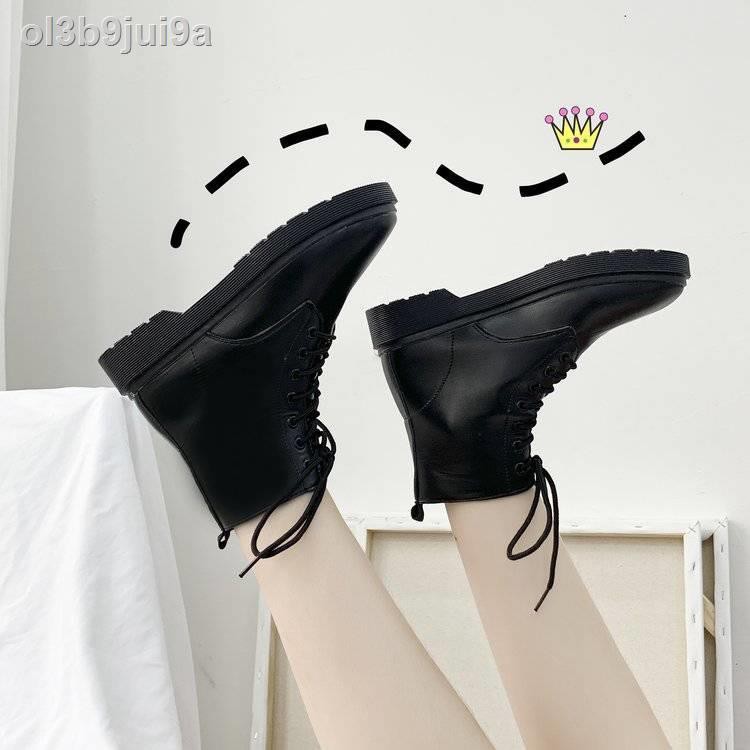 ✵۞ins Martin boots nữ phong cách Anh mùa xuân và thu giày da cao cấp sinh viên 2020 new wild cào ống ngắn