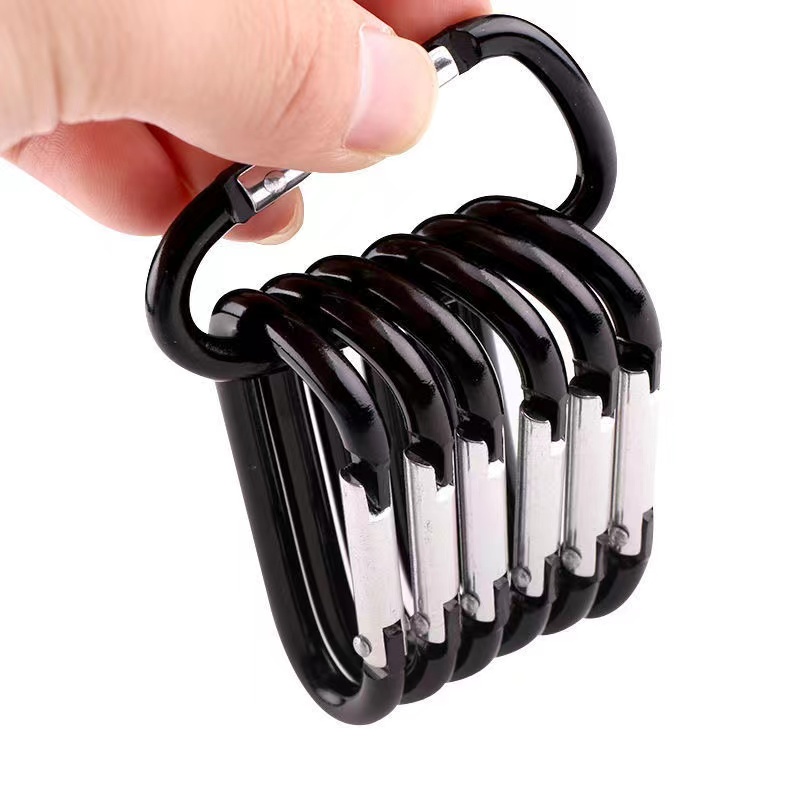 (2PCS)Móc Khóa Dây Đai Hình Chữ D Bằng Hợp Kim Nhôm Đa Năng Sử Dụng Ngoài Trời