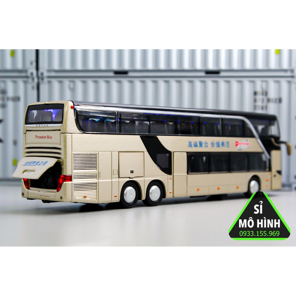 [ Sỉ Mô Hình ] Mô hình xe khách xe bus hai tầng