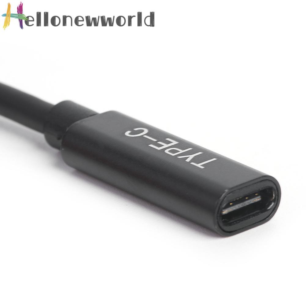 Hellonewworld PD USB Type C Female to 4.5x3.0mm DC Jack Laptop Charger Adapter for DELL