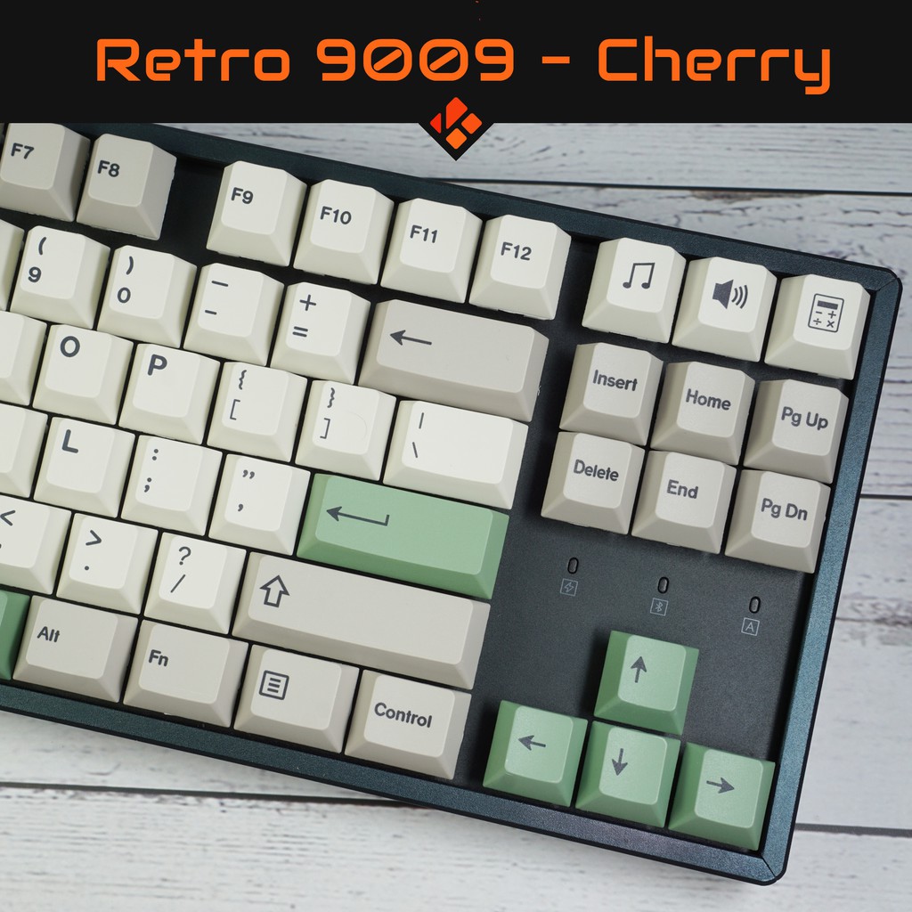 Keycap Retro 9009 - profile Cherry - keycap PBT - Dyesub - 153 nút cho bàn phím cơ Filco, Leopold, IKBC, Edra, keychron