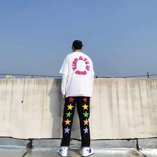 Quần Ống Suông Hình Ngôi Sao