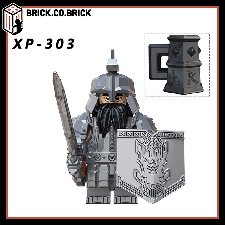 Lính Trung Cổ Minifigure và Non Lego Lord Of The Rings Đồ Chơi Lắp Ráp Mô Hình Chúa tể của những chiếc nhẫn KT1040