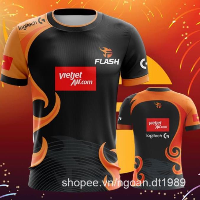 HOT - Áo Team Flash - Áo Thi Đấu Team Flash /gia tốt nhất