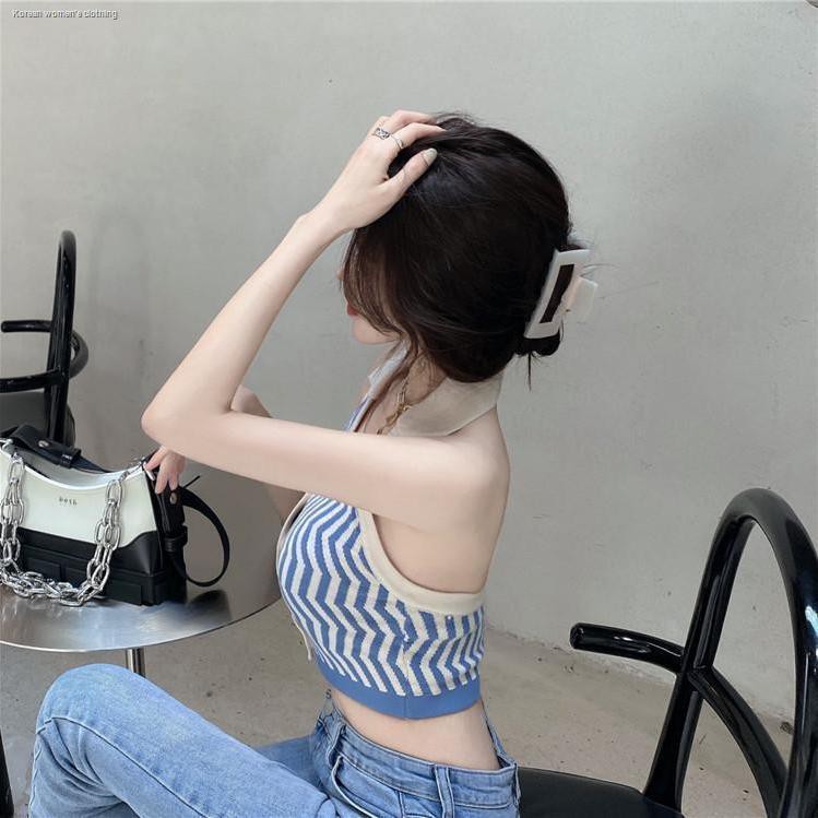 Áo Không Tay Họa Tiết Sọc Bắt Mắt Gợi Cảm Sành Điệu Thời Trang Cho Nữ | BigBuy360 - bigbuy360.vn