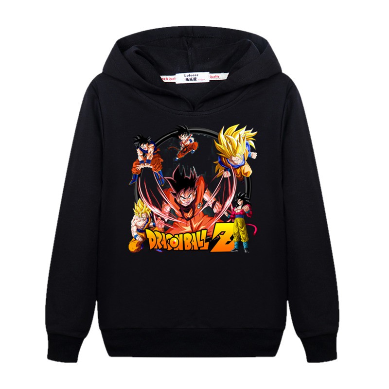 Áo sweater Hoodie in họa tiết Dragon Ball Z Goku hợp thời trang Nhật Bản cho bé gái | BigBuy360 - bigbuy360.vn