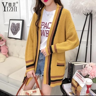 Áo len cardigan dáng dài