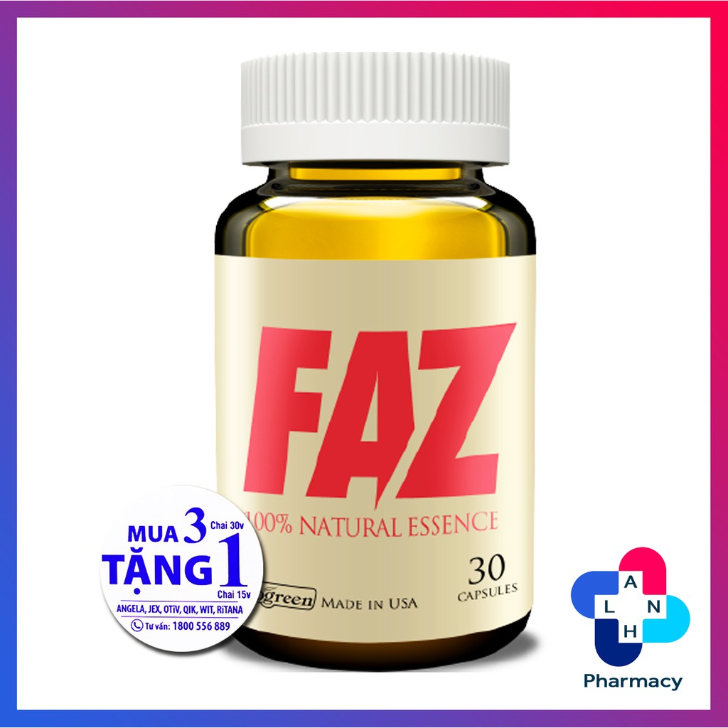 FAZ - Điều hòa mỡ máu, giảm cholesterol, hỗ trợ các bệnh tim mạch.
