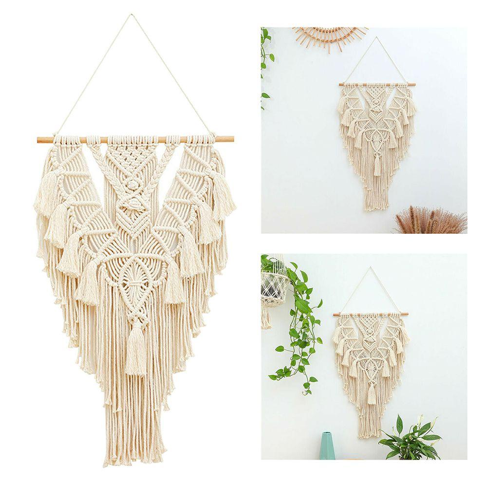 Thảm Dệt Tay Treo Tường Trang Trí Phòng Khách Phong Cách Boho