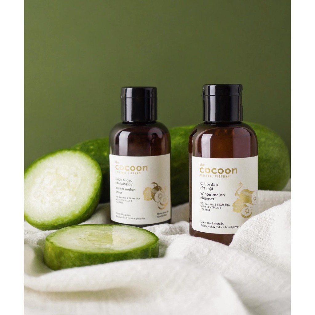 Gel rửa/nước cân bằng bí đao Cocoon