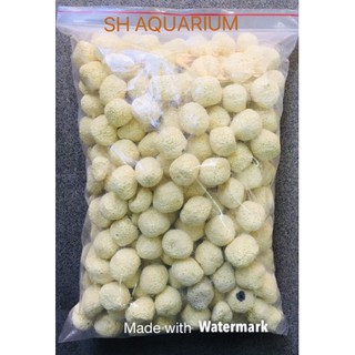 Vật liệu lọc cho bể cá cảnh, bể thuỷ sinh Sứ viên tròn vàng (túi 1 kg)