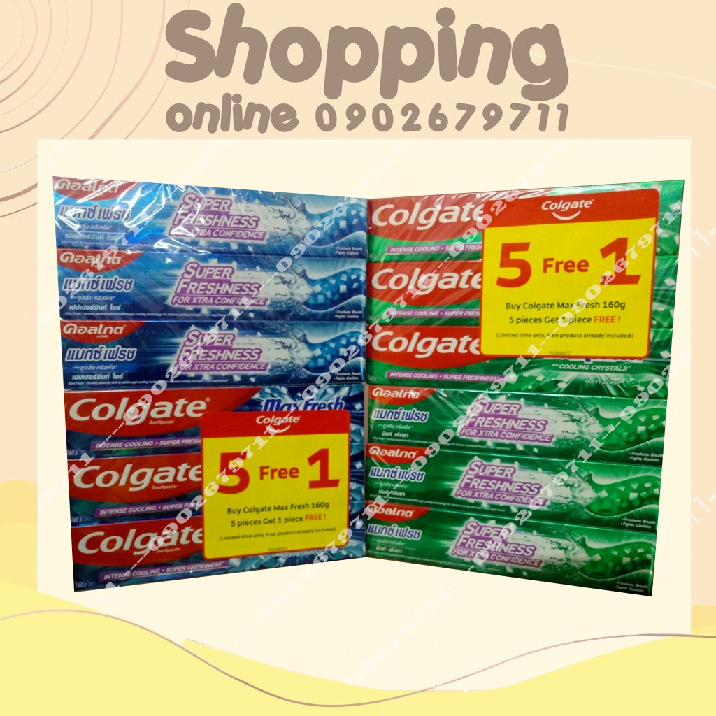 Kem đánh răng Colgate Maxfresh Thái Lan 160G