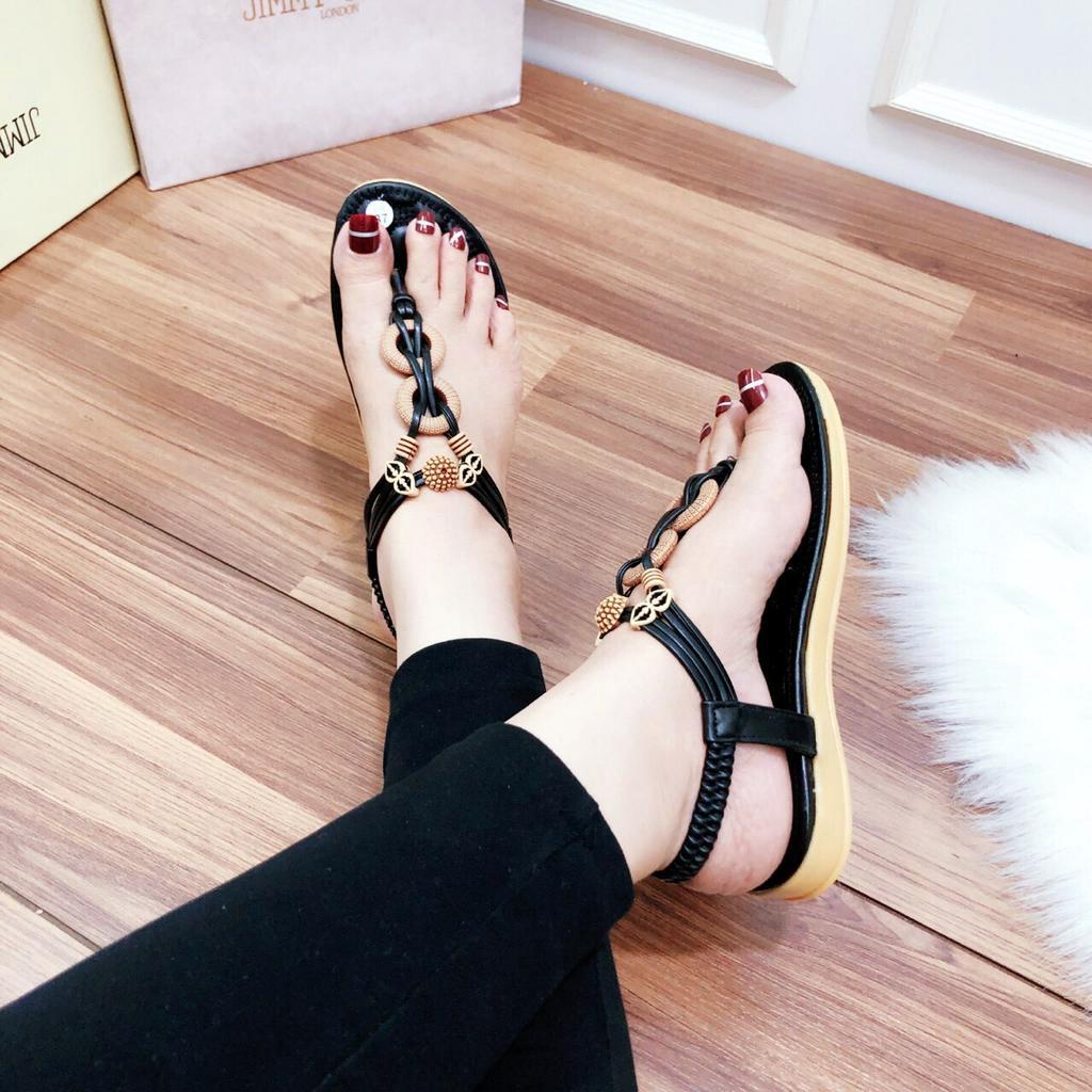Giày sandal quai kẹp vòng khoá siêu xinh