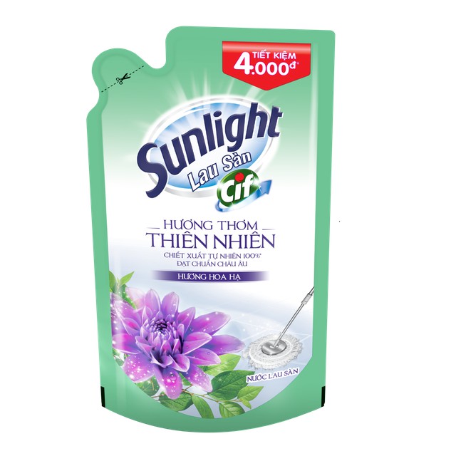 Nước lau sàn Sunlight Hoa hạ Túi tiết kiệm 2.6kg MSP 67157055 Hàng Mới Về