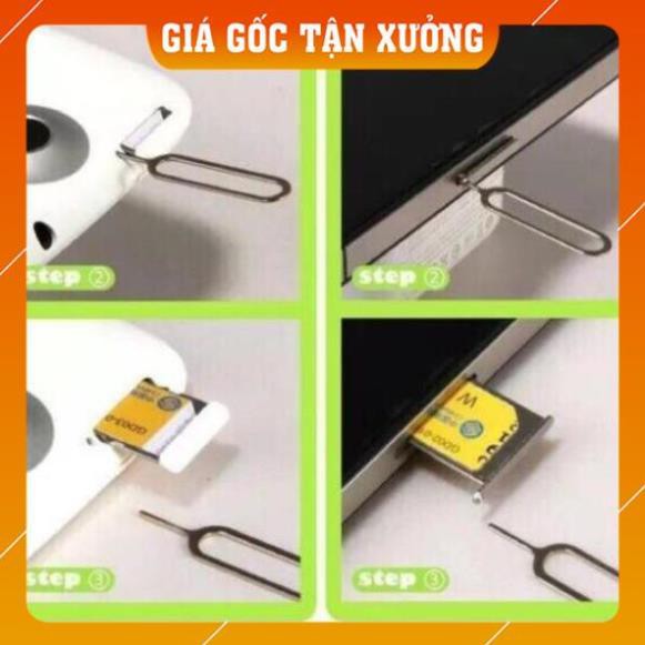 [GIÁ SỐC] Que chọc sim thần thánh cao cấp cho điện thoại, ipad, máy tính bảng chất liệu inox