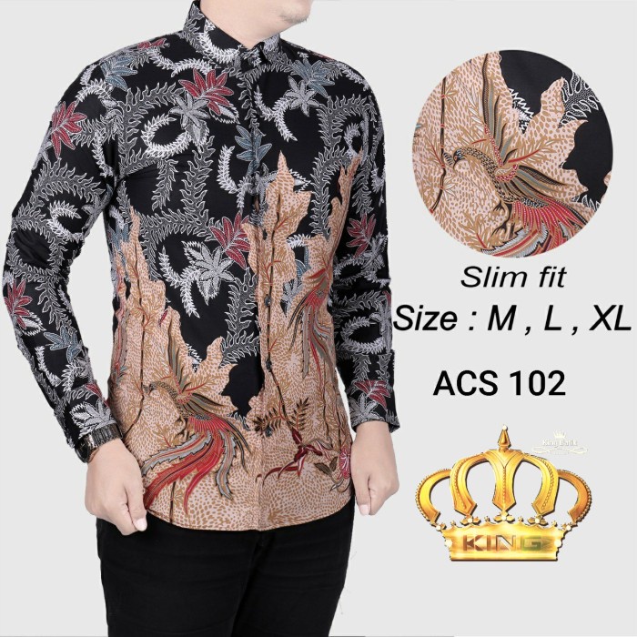Áo BATIK Mỏng Vừa Vặn Cho Nam Hiện Đại ACS 102 Thiết Kế Mới Nhất Chất Lượng Cao H3Z7 Đám Cưới Giảm Giá Mới