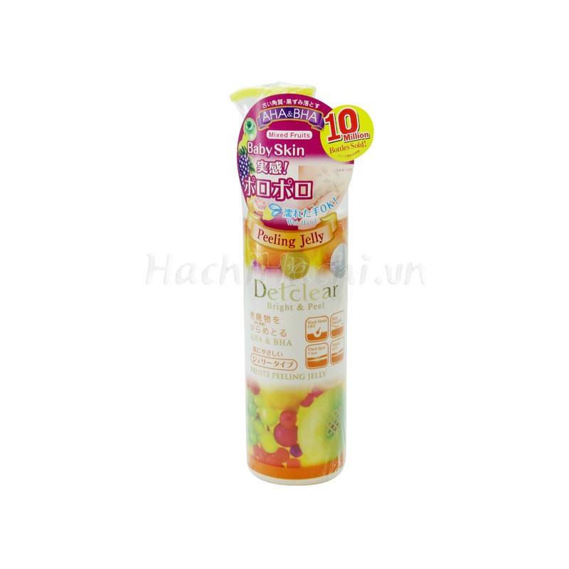 Gel tẩy tế bào chết Detclear Meishoku 180ml - Hương trái cây - Hachi Hachi Japan Shop