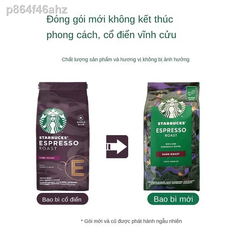 [bán chạy]✣Cà phê espresso nhập khẩu của Starbucks, bột đen Mỹ pha bằng tay mới, rang đậm 200g / túi