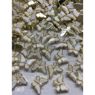 phụ kiện đá hình bướm gắn móng tay nail
