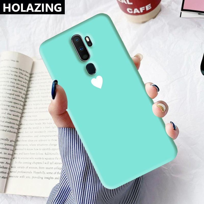 Ốp điện thoại in trái tim cho OPPO A16 A15S A9 2020 A5 A3S AX7 AX5S A7 A32 A33 A53S OPPO A53 A31 A91 A12 F11 Pro F9
