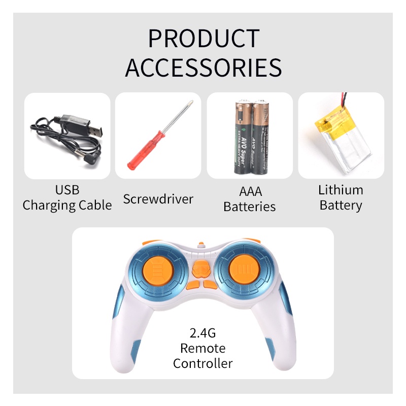 Đồ chơi robot BP MART BB8 điều khiển từ xa nâng cấp 2022 2.4g có nhạc chuyên dụng